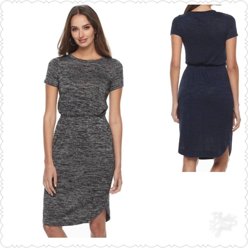Apt. 9® Women's Smocked T-Shirt Dress L - Picture 1 of 7